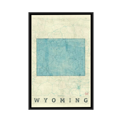 " Wyoming Map " by Hubert Roguski