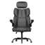 Ergonomic High-Back Office Desk Chair with Lumbar Support and Flip-Up Armrests -1483899693