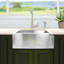 Pro Series 24'' L Single Bowl Stainless Steel Kitchen Sink