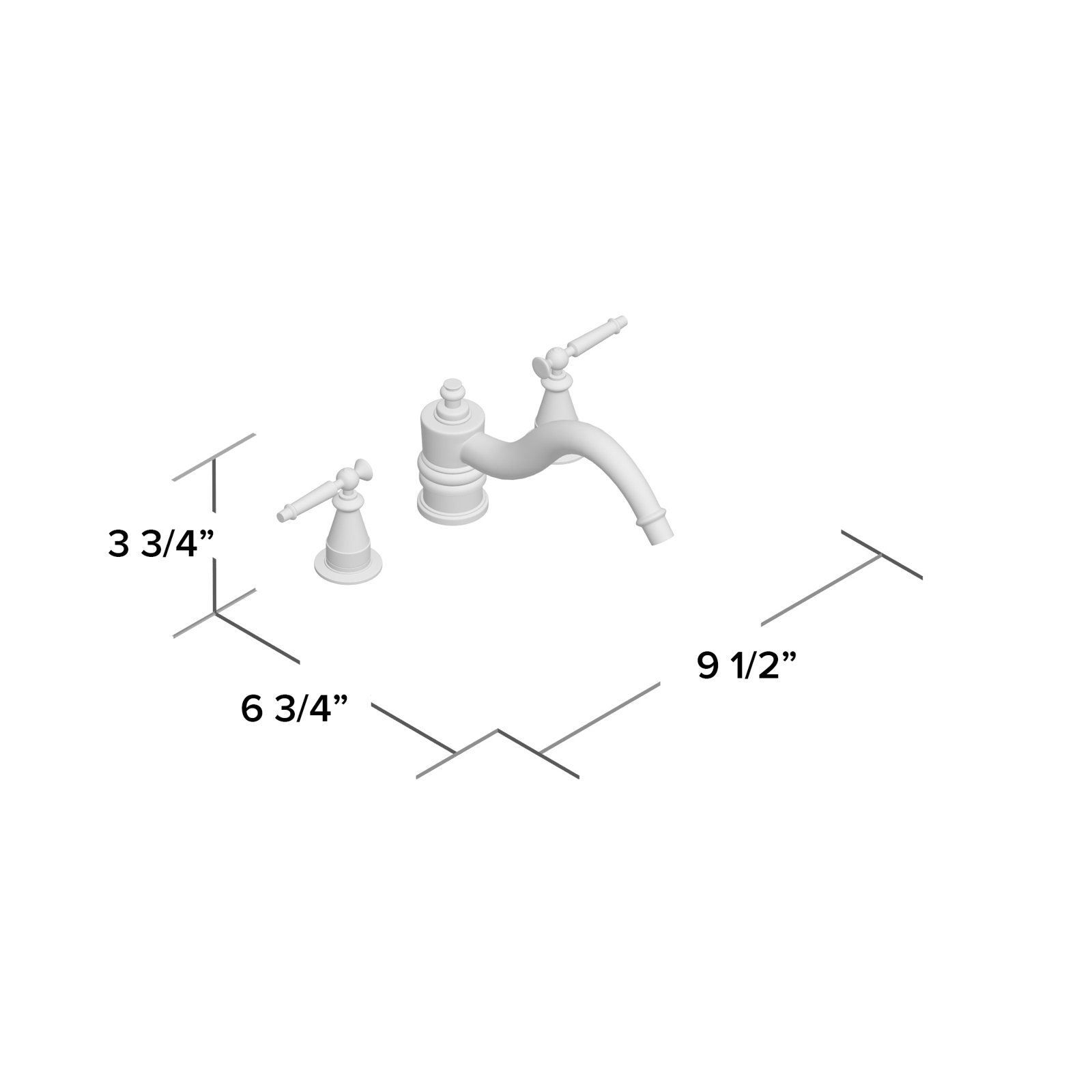 Deck-Mount High-Flow Bath Faucet Trim, Vibrant Polished Brass