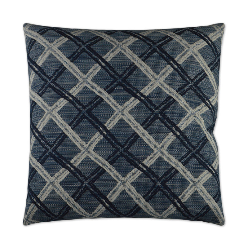 Passata Pillow Cover & Insert, Blue, Square 24"