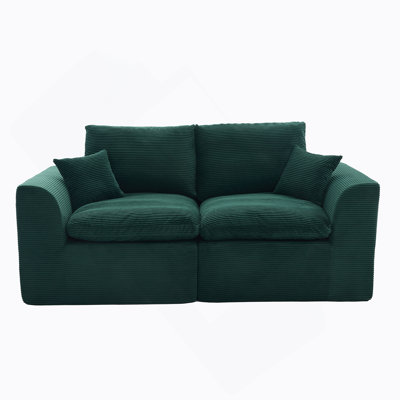 Modular Sectional Sofa Cloud Couch,Comfy Cloud Modern Sofa,2 Seater With Cushion Covers
