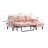 Ermon Upholstered Sofa Reversible Sectional Sleeper with Storage Chaise, Side Pocket-1897940523