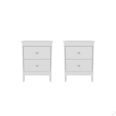 Nightstand with Drawers, Set of 2