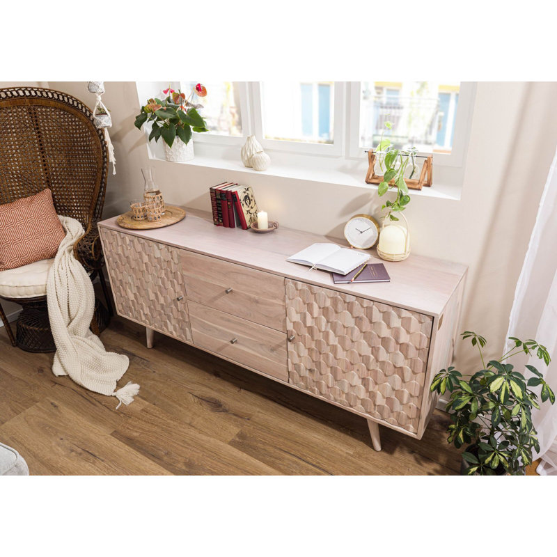 Mosayk 180cm Solid Wood Sideboard