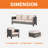 Balcorne 7 - Person Patio Conversation Set with Cushions-844003415