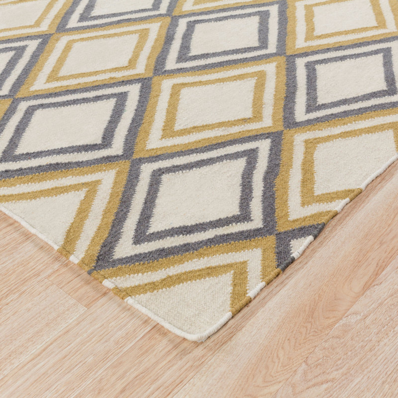 Araliya Wool Geometric Indoor Rug, Rectangle 8' x 11'