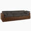 Montecito 111.25" Wide Outdoor Wicker Patio Sofa with Cushions-625000277-581575826-620272664