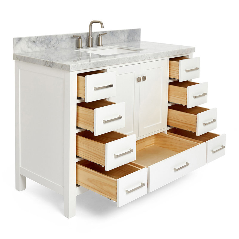 Ensemble de meuble-lavabo simple 49 po Cambridge, Blanc