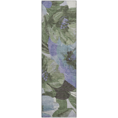 Premium Machine Washable Northdale AMF1487 Floral Rug