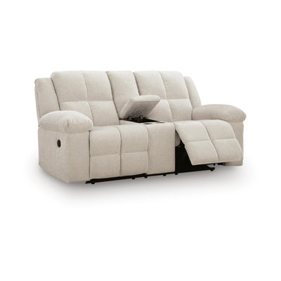 Caswell Reclining Loveseat With Console