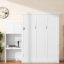 Murphy Bed With Storage Shelves And Louvred Style Decoration-520183057