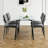 This Five-piece Set Includes A Modern Tempered Glass Table And Four Chairs For A Four-person Square Glass Dining Room, As Well As A Tiny Kitchen Table And Chairs That Are Ideal For Small Rooms Or Apartments.
