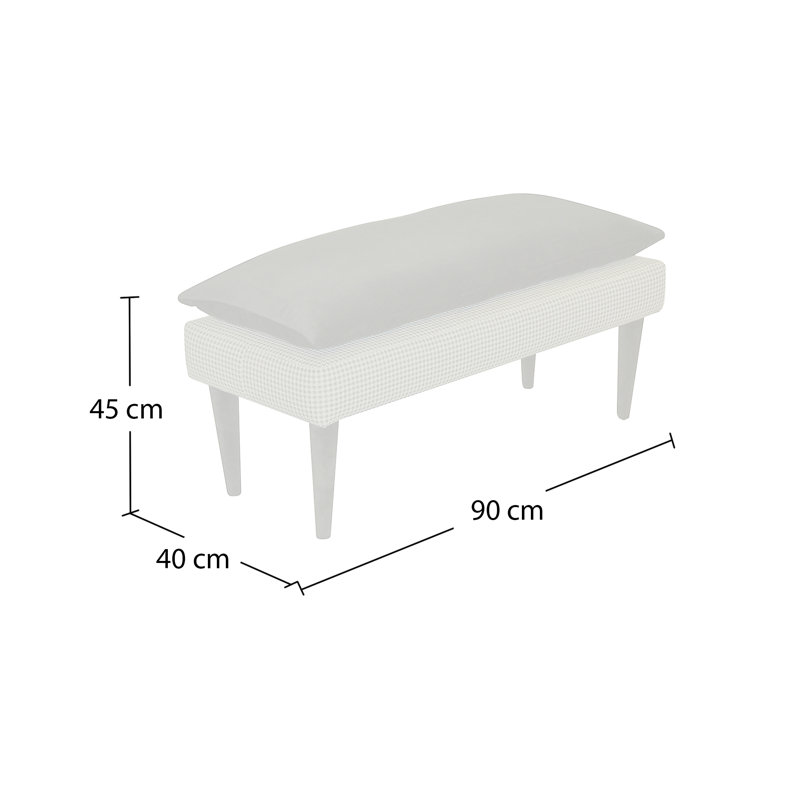 Pastel Upholstered Bench