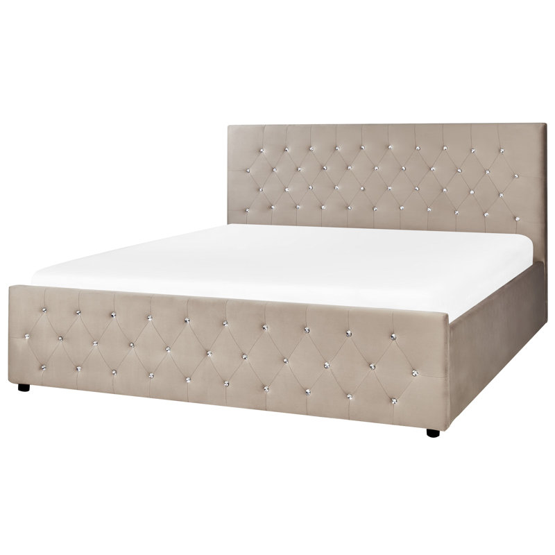 Aylene Upholstered Ottoman Storage Bed, Super King
