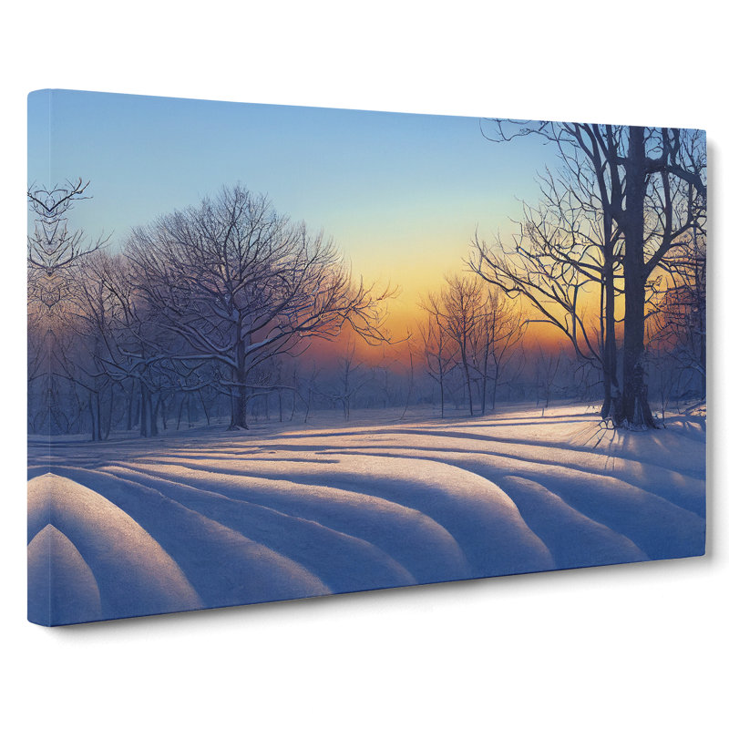 Winter Forest Landscape Vol.3 - Wrapped Canvas, 35cm H x 50cm W x 3cm D