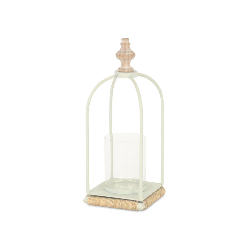 HomeRoots 14.25'' H Metal Tabletop Lantern