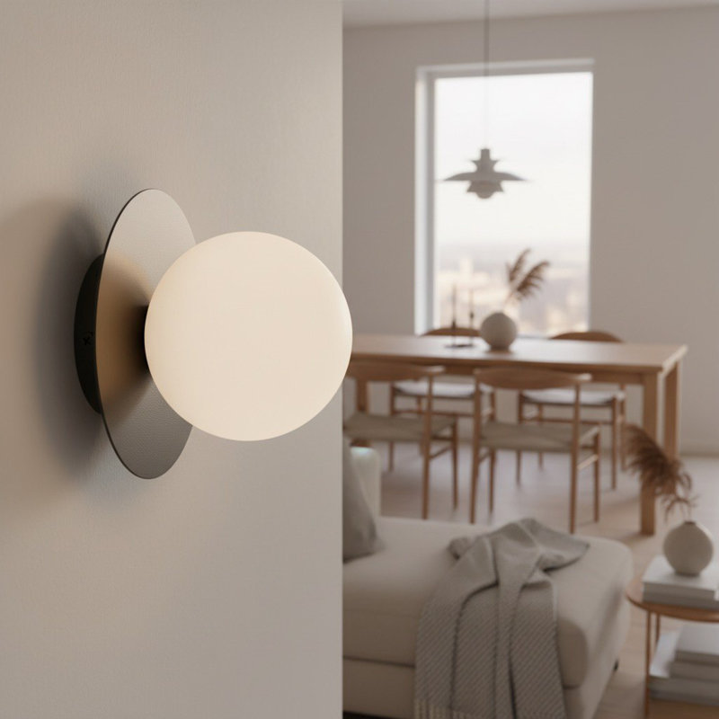 Flush Mounted Sconce, Black