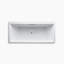Reve Freestanding Bath with Float Installation and Brilliant Ash Base without Jet Trim