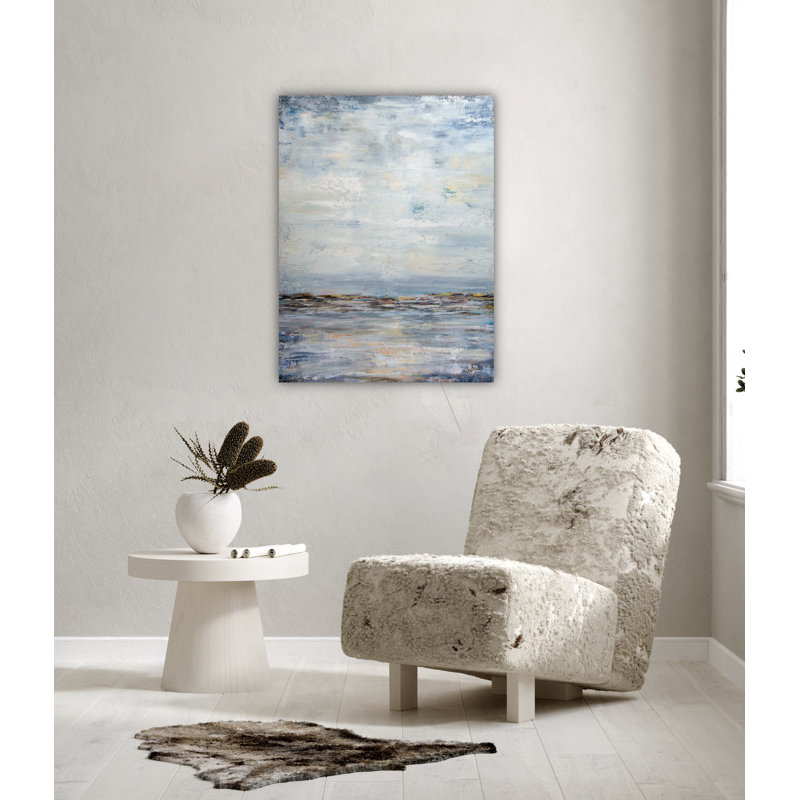 Seaside By John Beard - Gallery Wrapped Canvas Print, White Floater Framed, 50" W x 38" H x 2" D