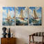 Série Sea and Shore LXVII - Ensemble de toiles tendues avec châssis Premium - Prêt à être accroché-1291141236