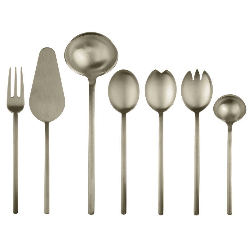 Due 7 Piece Stainless Steel Hostess Set