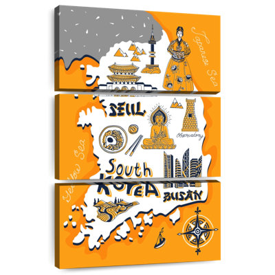 Aliaz South Korea Tourist Map