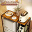 Mini Fridge Stand With Storage Shelves