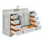 Meuble-lavabo simple avec plateau Abita 55-93359456