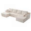 Canapé surdimensionné sans nuage 131 po avec 2 repose-pieds Cloud-220275167