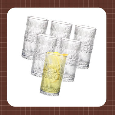Eternal Night 6 - Piece 11oz. Glass Drinking Glass Glassware Set