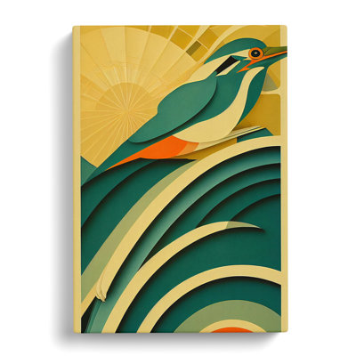 Pencader Kingfisher Deco Vol.5 - Wrapped Canvas
