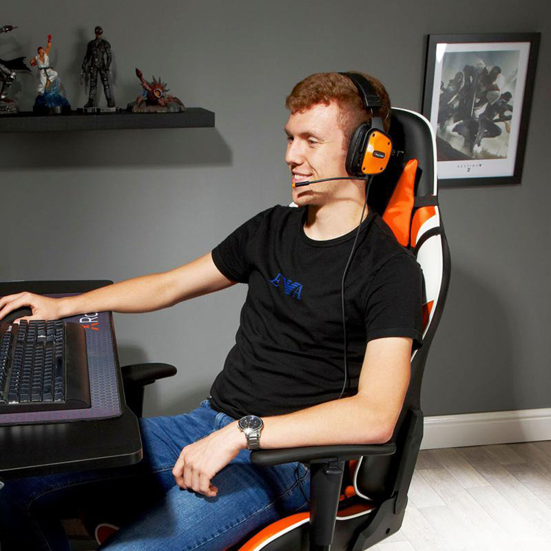 X Rocker Agility Esports Gaming Chair, Orange