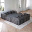 Canapé-lit convertible en chenille Ultimate Comfort avec pochette de rangement pour une expérience de détente confortable