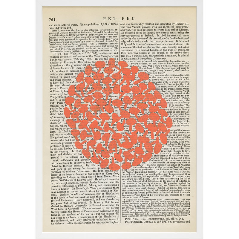 Pet-Peu Print by Michela Sorrentino, 30" H x 21" W x 1.25" D, White Wood