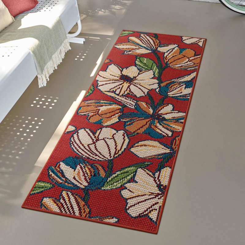 Tapis intérieur / extérieur Camalu Marlenia, Tapis de couloir 2 pi 7 po x 12 pi