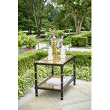 Cane Glass Top Coffee Table