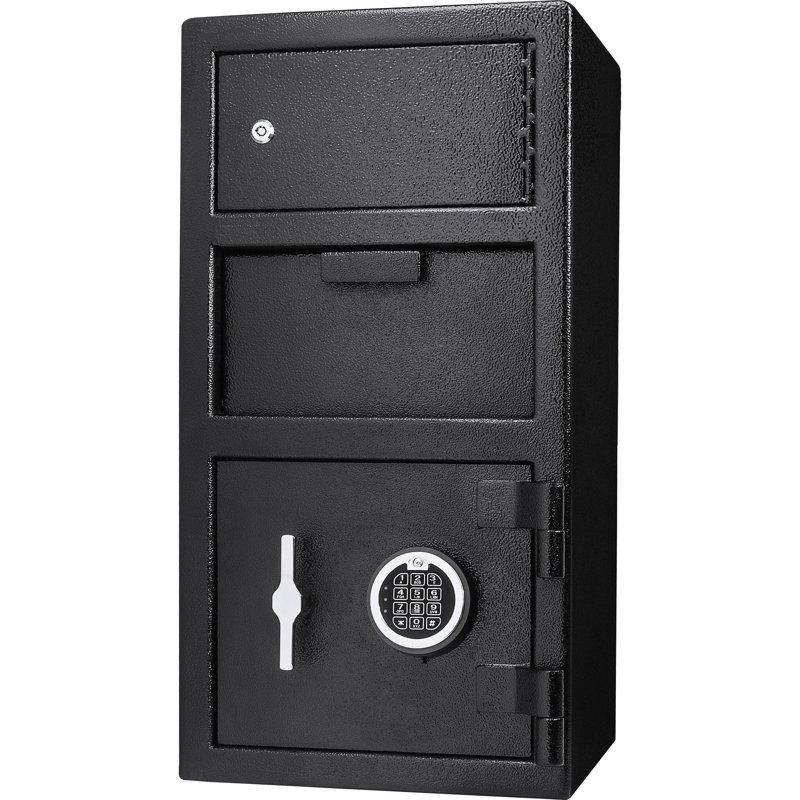 Coffre-fort de grande capacité avec protection antichoc, 0,72 à 0,78 pi³, serrure à clavier numérique, sécurité renforcée, mode de verrouillage, conception en acier massif
