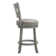 Amerah Swivel Upholstered Counter Stool with Solid Wood Frame