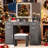 Vanity Desk with Mirror and Lights, Vanity Tables with 7 Drawers, Makeup Vanity with Tri-Folding 3 Colors Lighting Mirror and Cushioned Stool, Big Vanities Perfect for Bedroom, White-315565987
