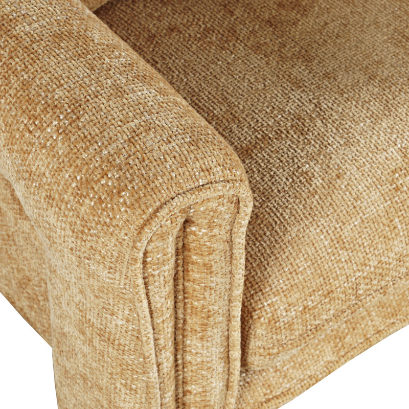 Fauteuil de 34 po de largeur conforme Ceilidh CAL117, Polyester doré