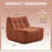 Modern Style 33.7" Oversized Bean Bag Lounge Chair-917370661