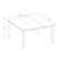 Teressa 8 - Person Solid Wood Top Four Leg Dining Set