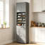 Grey Freestanding Tall Kitchen Storage Cabinet 180cm, Buffet Pantry Cupboard with 4 Doors, Adjustable Shelves and Anti-Tipping Device for Dining Room
