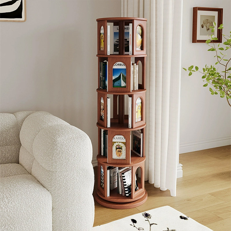Brown Modern  Manufactured Wood Standard Bookcase
