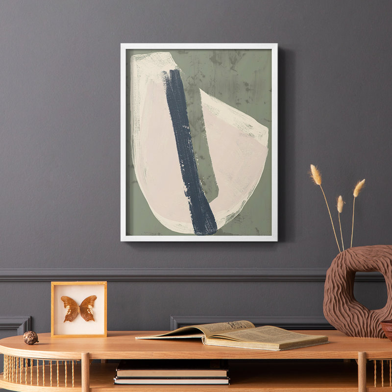 Papier découpé encadré IV - Bois massif, Blanc, H 20 po x l 16 po