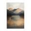 «Terracotta Reflection Moody Landscape», plaque murale par Petal Prints Design-482948950