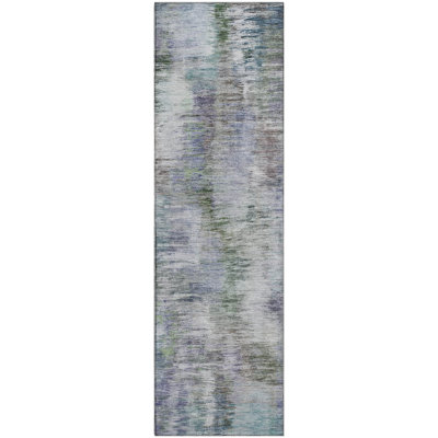 Premium Machine Washable Prisco Green Rug