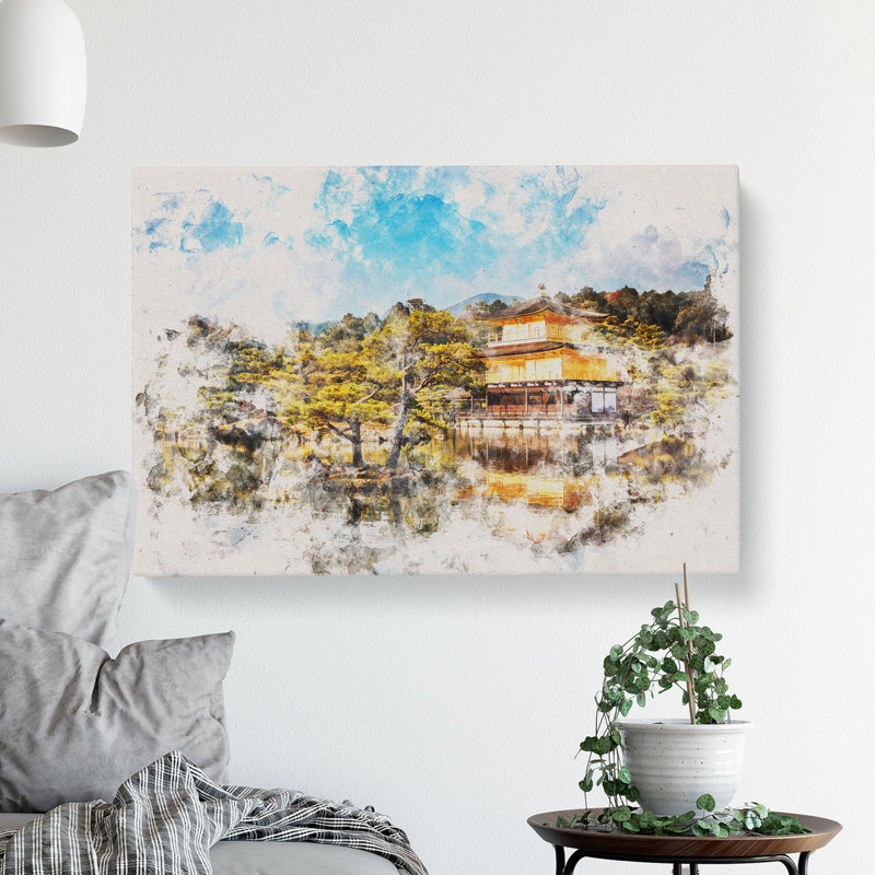 Pagoda In Kyoto- Shi Japan - Wrapped Canvas Print, 50cm H x 76cm W x 3cm D