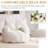 Aeri Compression Medium Adult Soft Teddy Fabric Bean Bag Chair With Foam Filled-1290348715